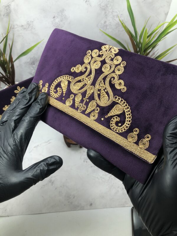 Pochette pour fête  ( intérieure cuir )